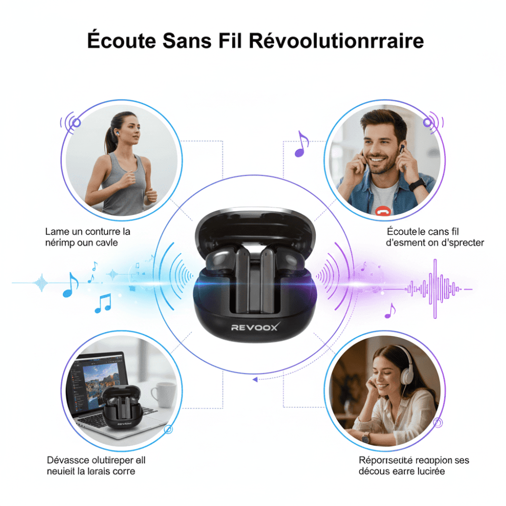 Écouteurs Bluetooth Wave Rbe-p09