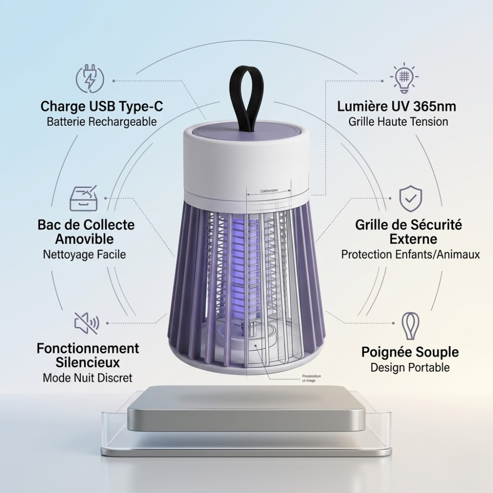 Lampe Anti-insectes Électrique - Couleur Aleatoire