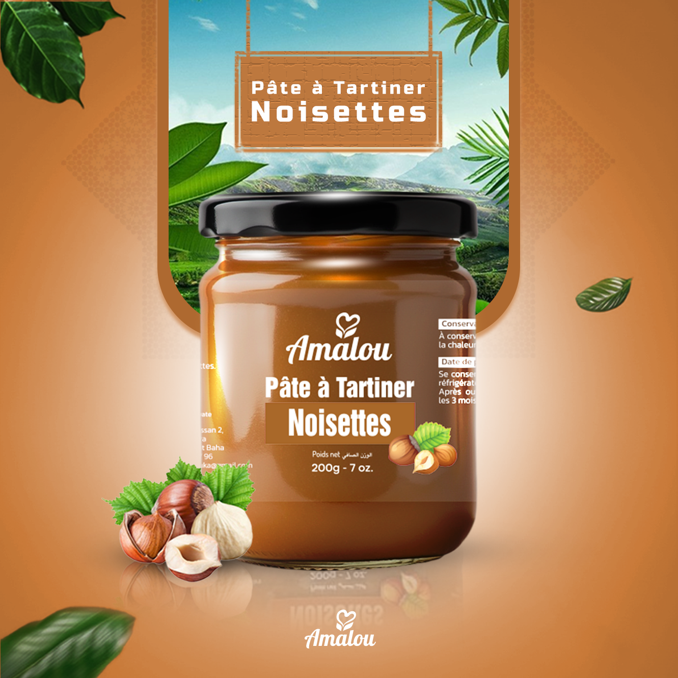 Pâte à tartiner aux noisettes – 100 % naturelle