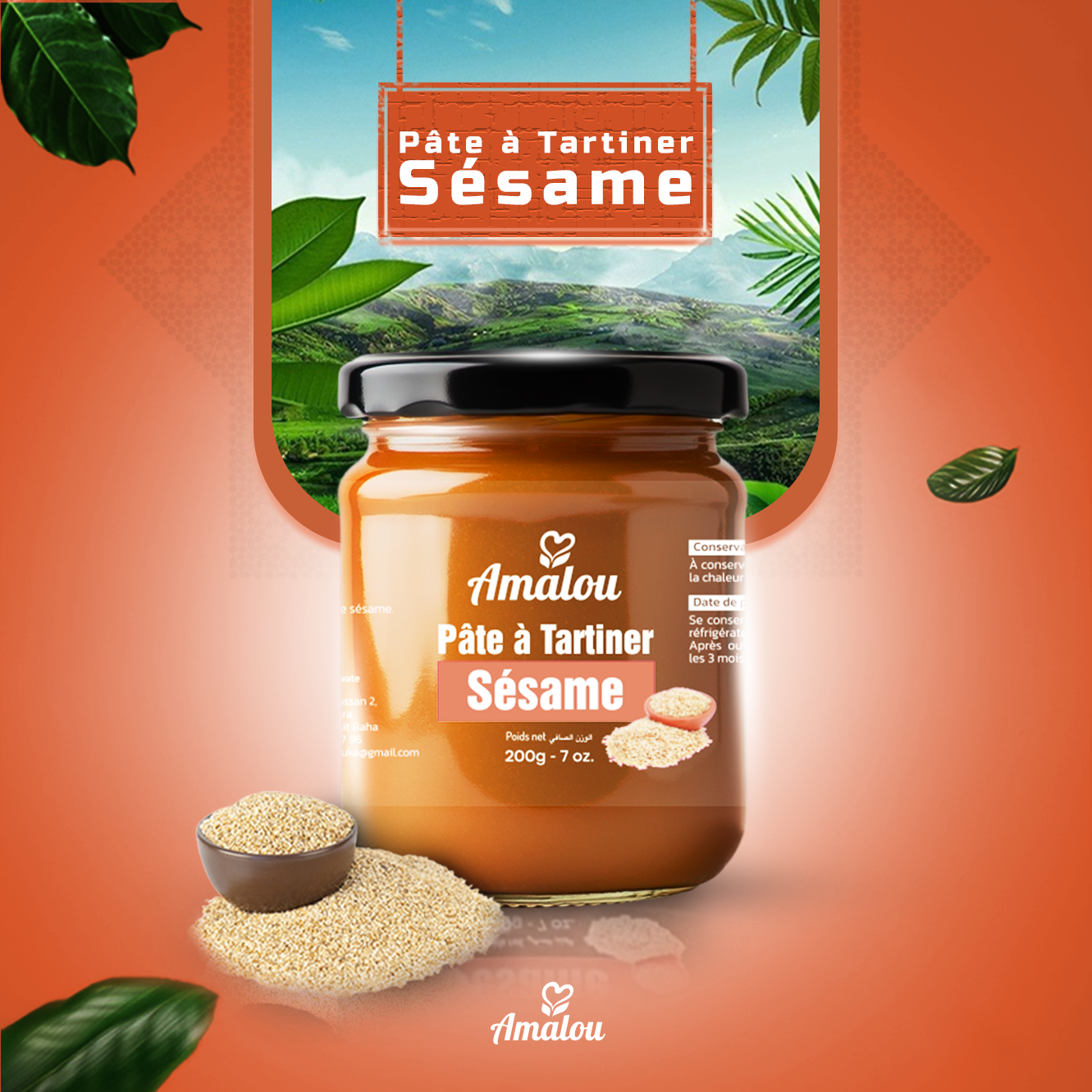 Pâte à tartiner au sésame – 100 % naturelle