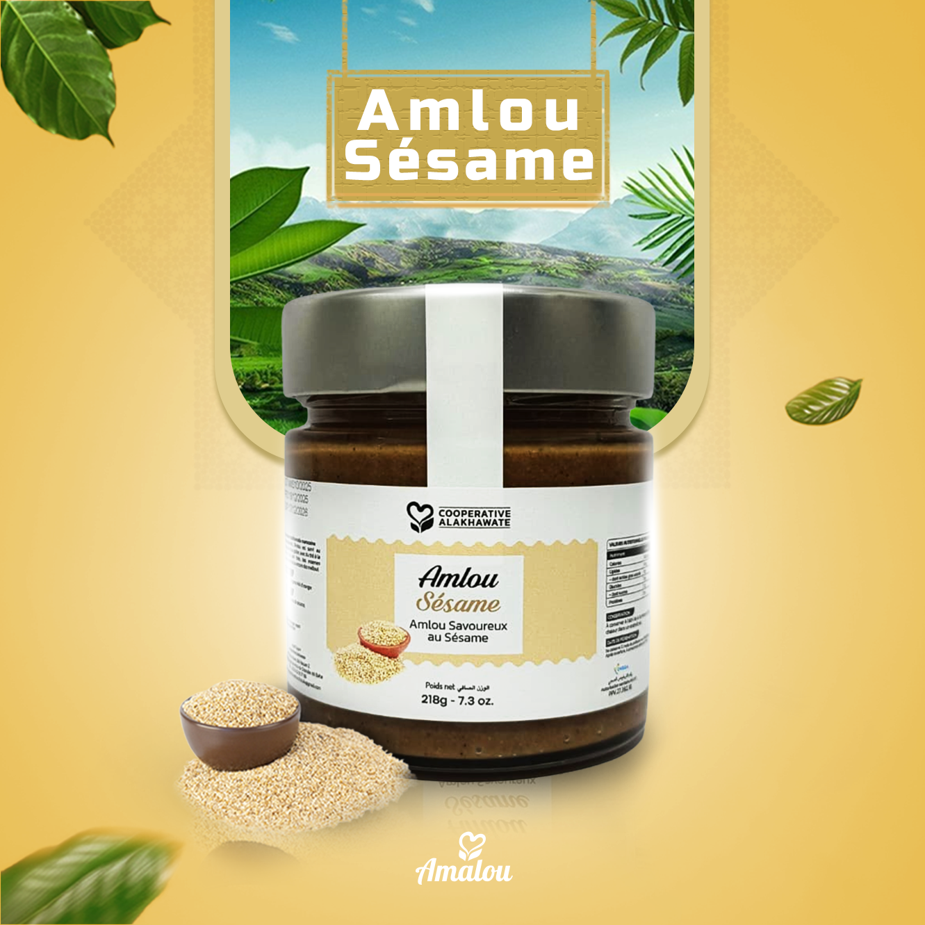 Amlou au sésame – 100 % naturel