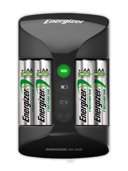 Chargeur De Batteries Aa Et Aaa Accu Recharge Pro + 4 Piles Aa 2000mah Avec Indicateur Led thumbnail 3