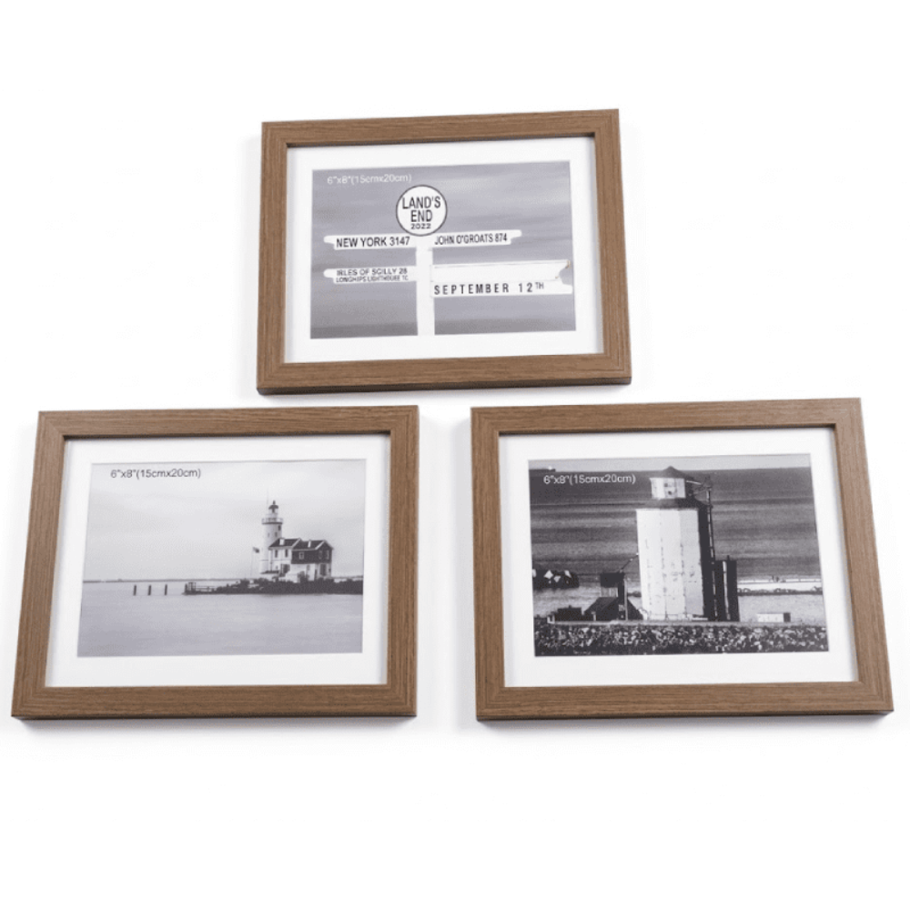 Set De Cadres Photo Muraux – 6 Pièces (21×29.7 Cm, 10×15 Cm, 15×20 Cm)- Couleur Aléatoire thumbnail 4