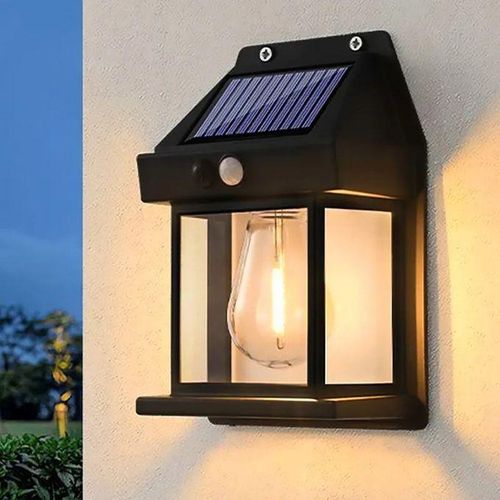 Lanterne Solaire Led Avec Detecteur De Mouvement Etanche - Couleur Aleatoire
