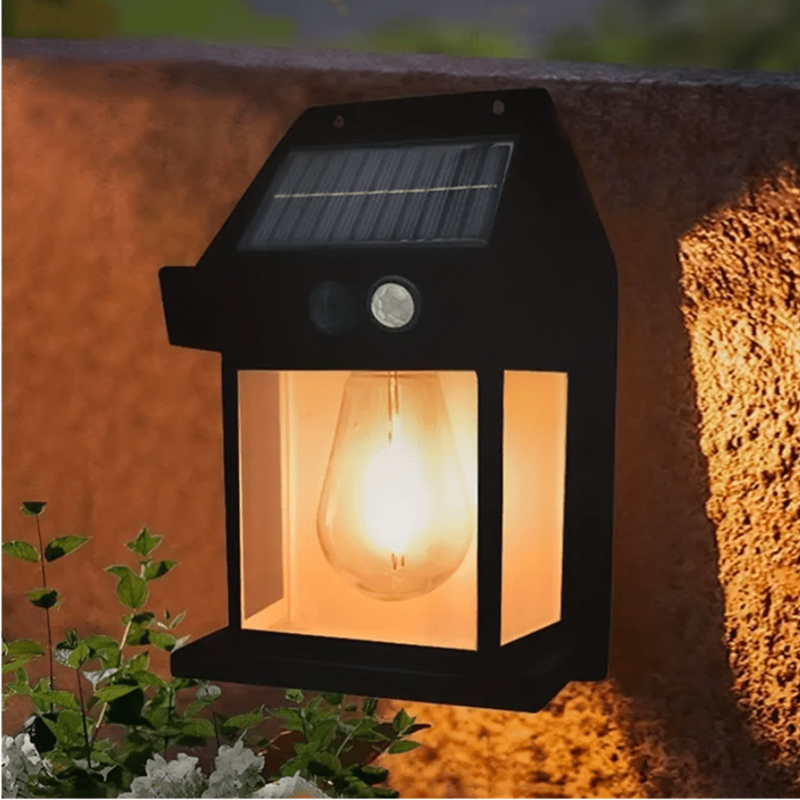 Lanterne Solaire Led Avec Detecteur De Mouvement Etanche - Couleur Aleatoire