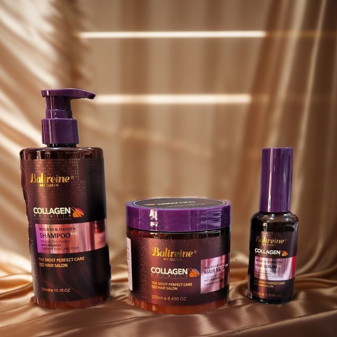 Pack Soin Cheveux 3-en-1 Protéines & Collagène