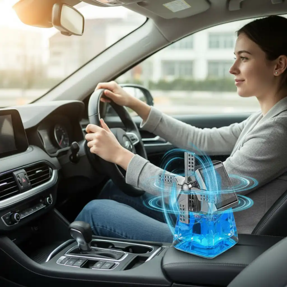 Diffuseur De Parfum Pour Voiture À Énergie Solaire thumbnail 5