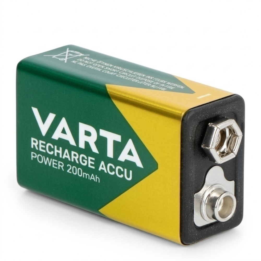 Pile Rechargeable Varta Accu Power 9v – 200 Mah – Prête À L’emploi