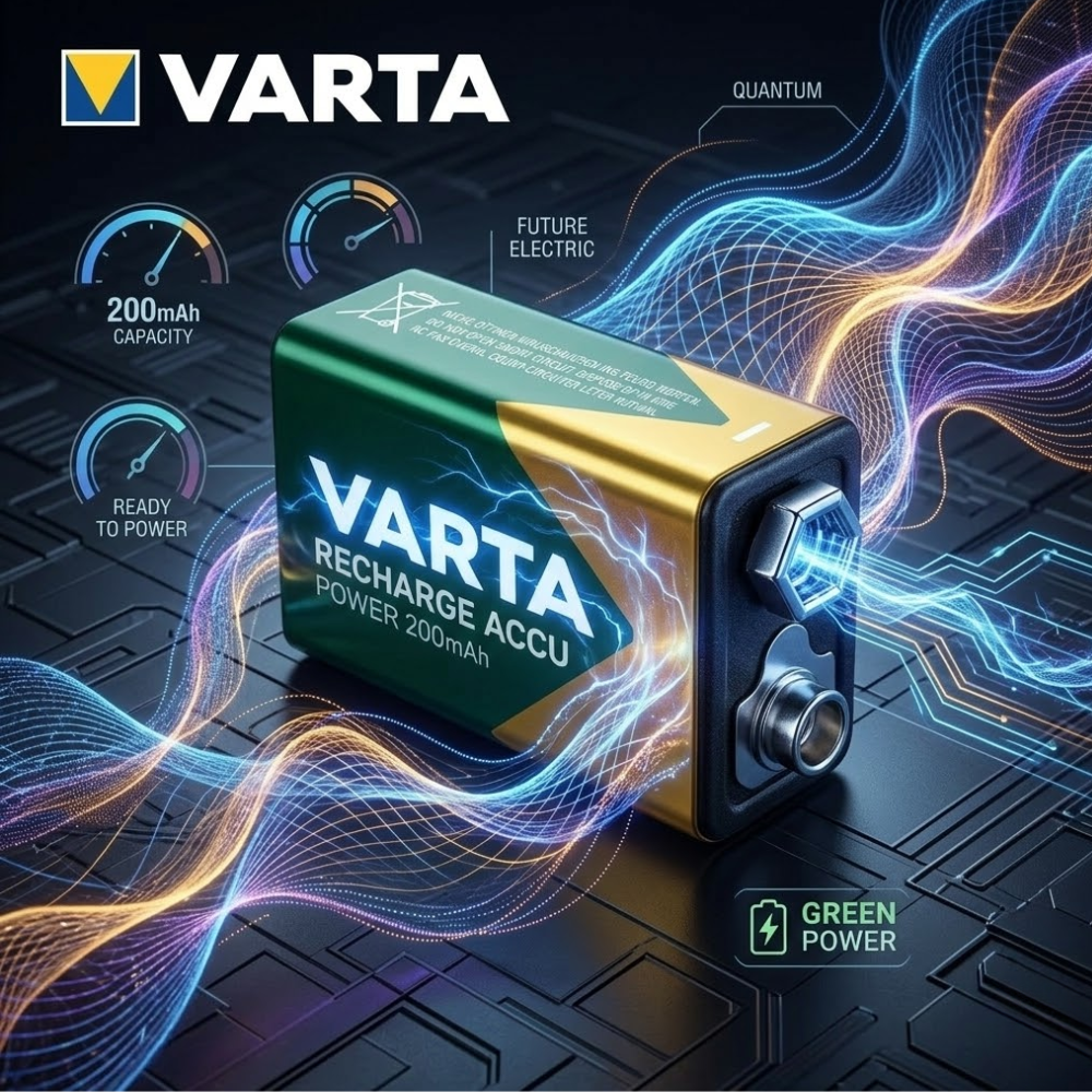 Pile Rechargeable Varta Accu Power 9v – 200 Mah – Prête À L’emploi thumbnail 4