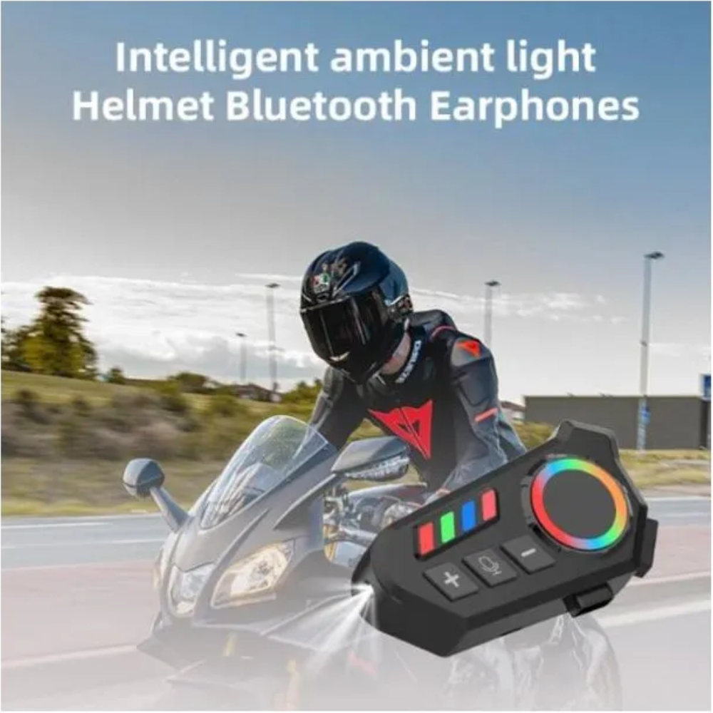 Casque De Moto Bluetooth Avec Intercom