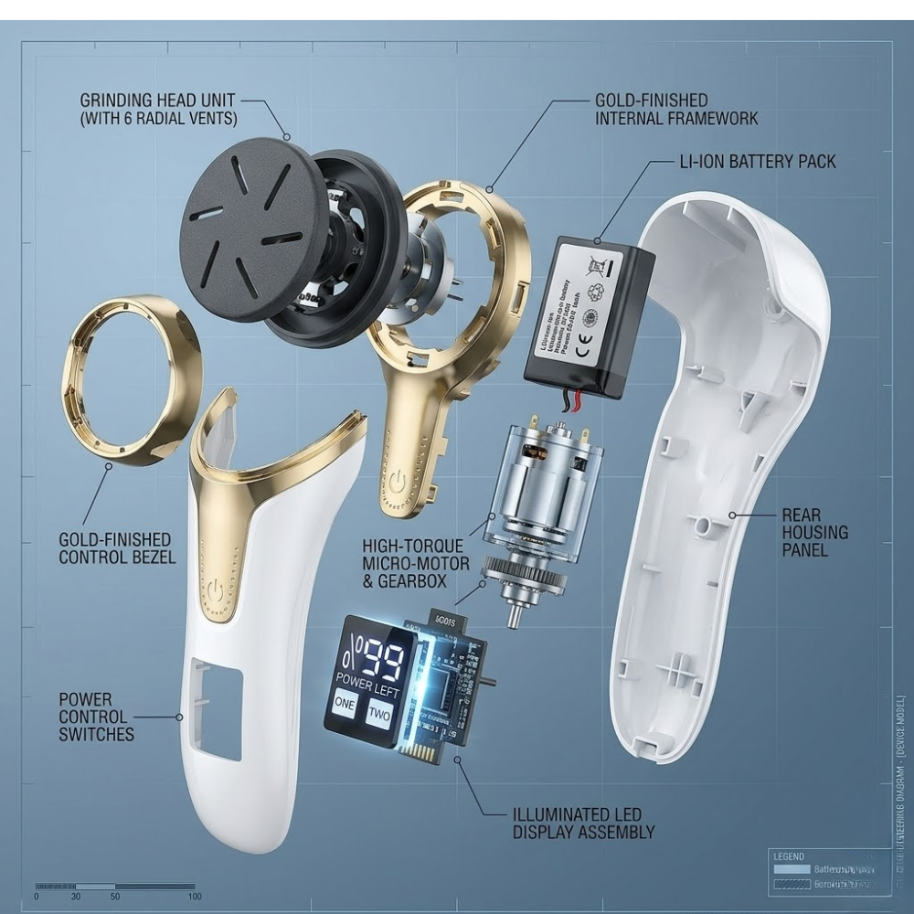 Éliminateur De Callosités Rechargeable - Couleur Aléatoire