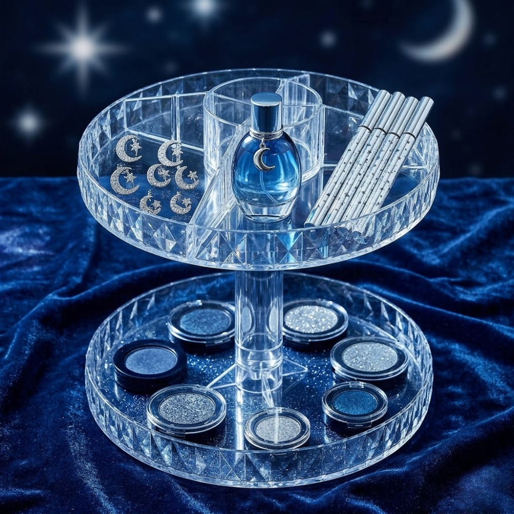 Organisateur Cosmétique Rotatif 360° Pour Flacons De Maquillage - Couleur Aléatoire thumbnail 5