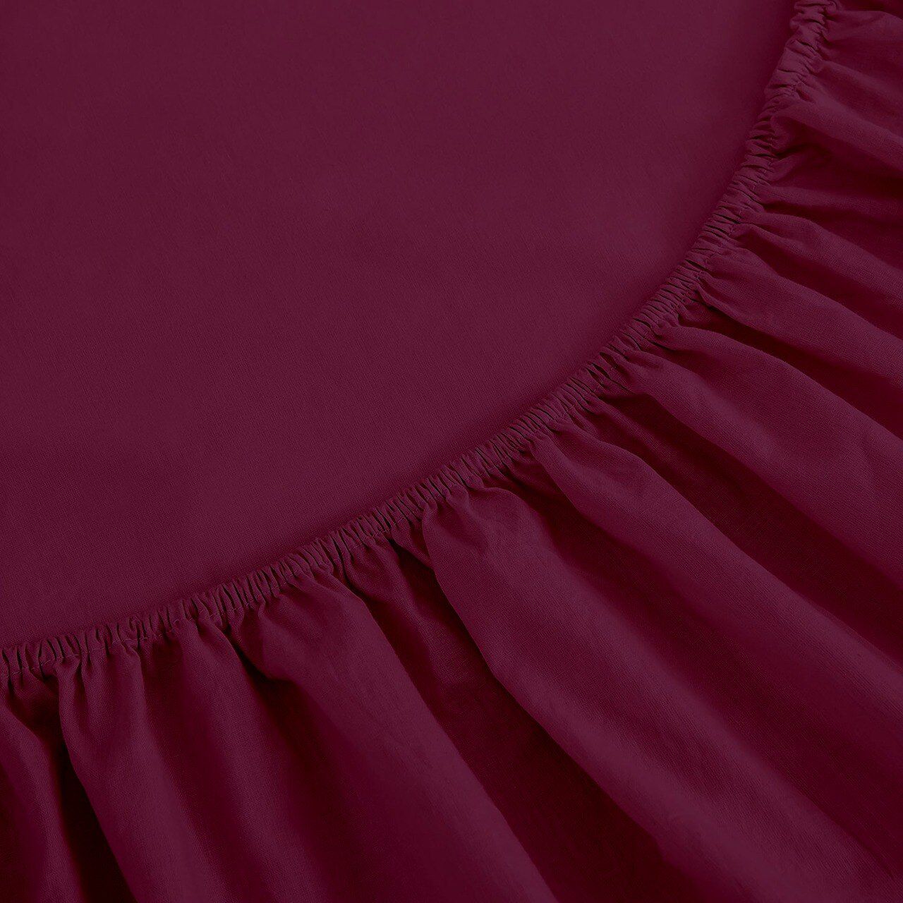 Pack Draps  Aubergine - 1 Place (Drap housse + Drap Plat + 1 Taie d’oreiller) thumbnail 6