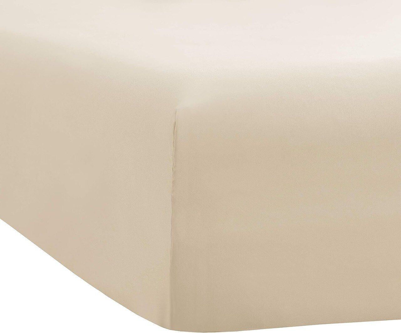 Pack Draps Beige Sable 1 Place ( Drap Housse + Drap Plat + 1 To)