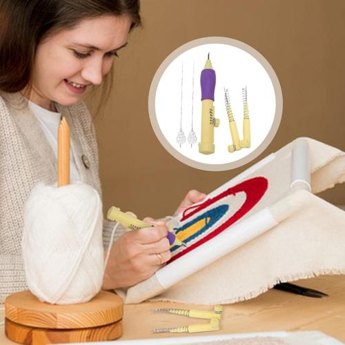 Stylo À Broder Interchangeables, Outil De Poinçonnage Pour Broderie, Couture, Loisirs Créatifs