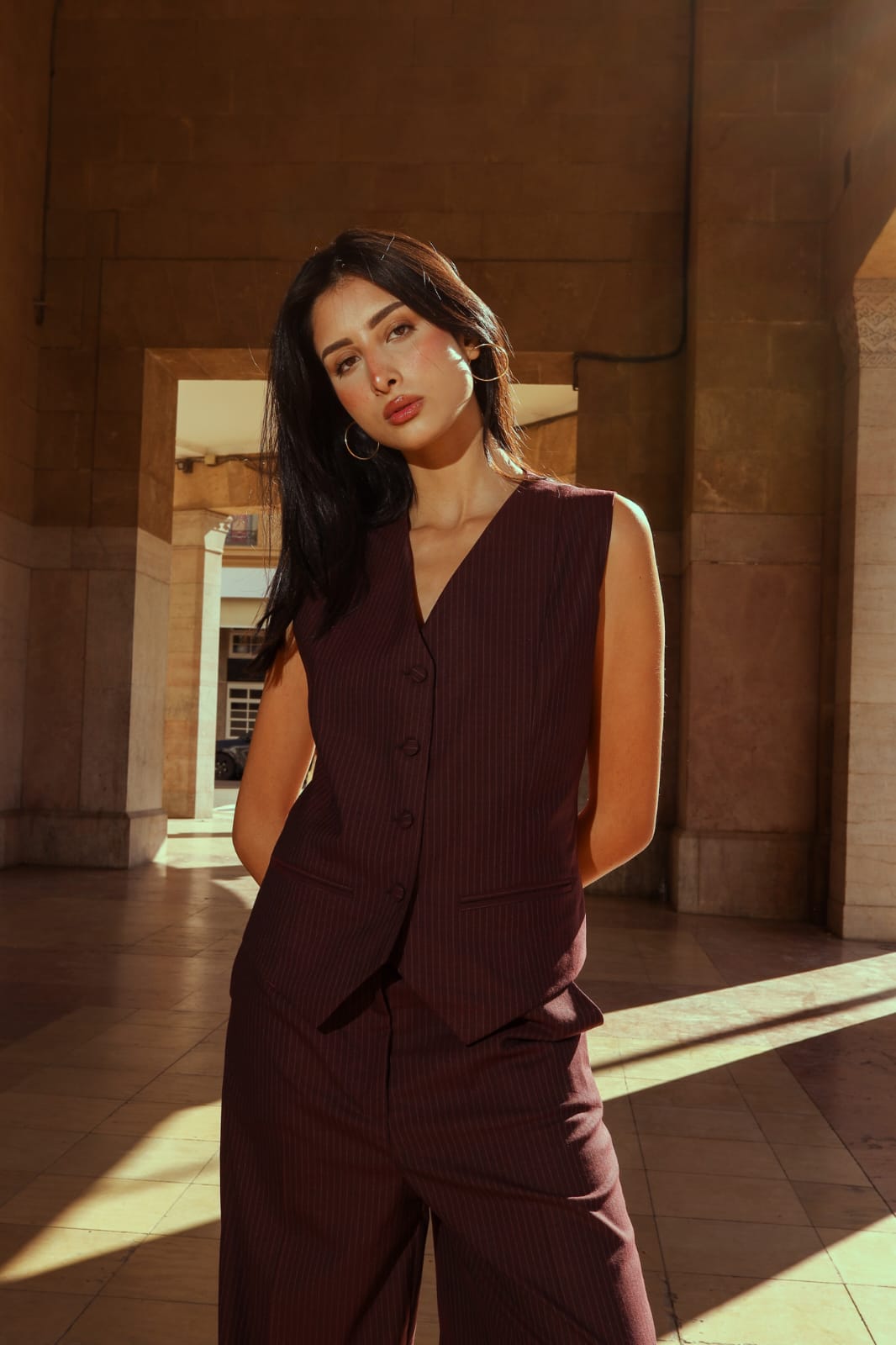 Gilet LENZO Burgundy  thumbnail 4