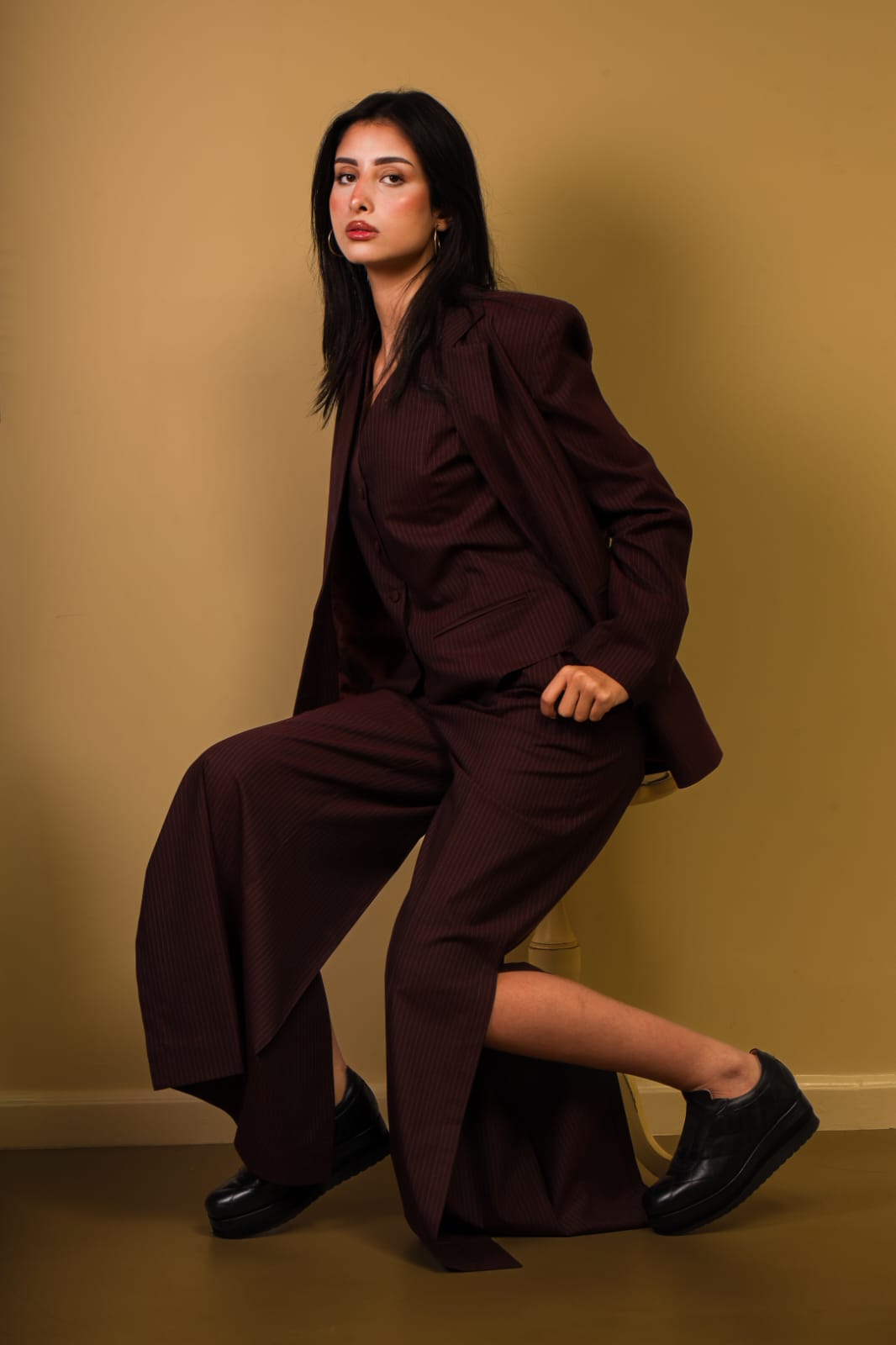 Pantalon Maissa Burgundy