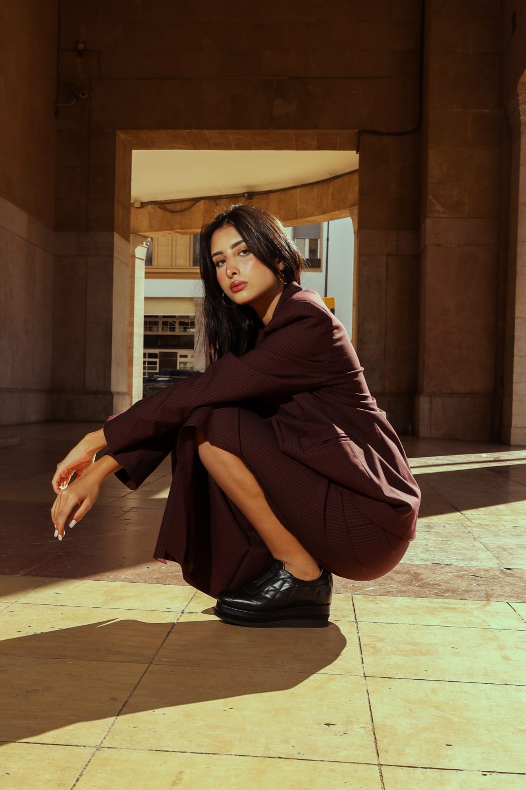 Pantalon Maissa Burgundy thumbnail 3