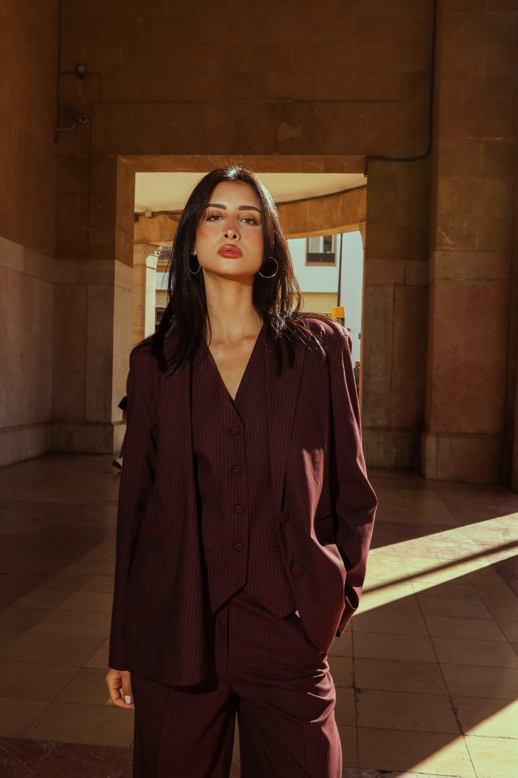 Veste Vitoria Burgundy