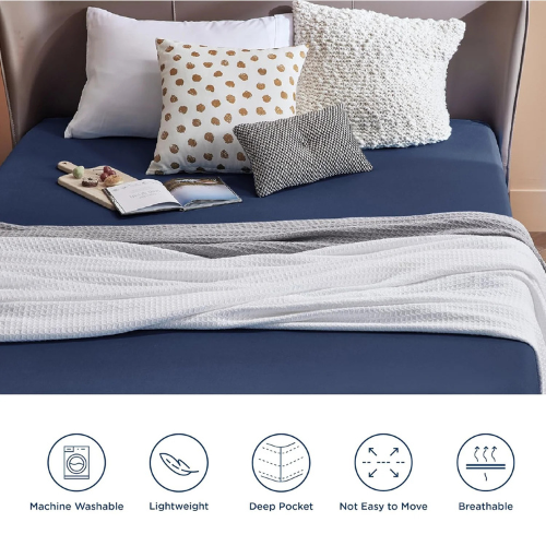 Pack Draps : 2 Places (drap Housse+ Drap Plat + 2 Taies D’oreiller ) thumbnail 3