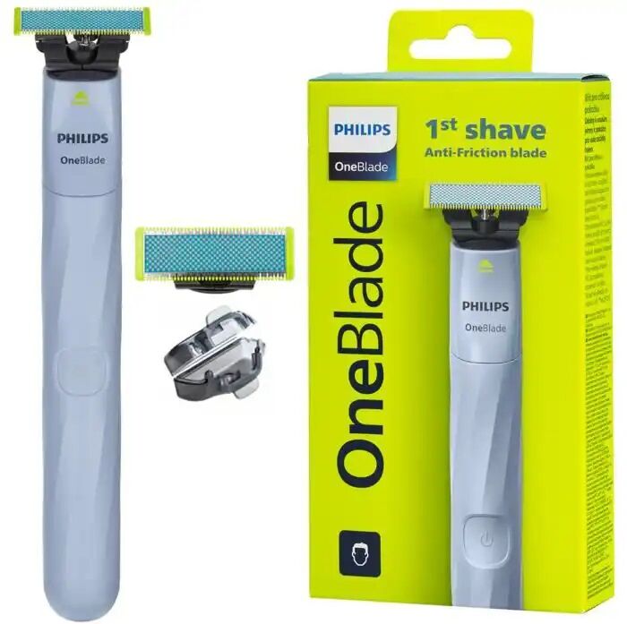 Tondeuse Rasoir A Barbe - Oneblade Qp1324/20 + Lame– Sans Fil Rechargeable Anti-friction 1st Shave