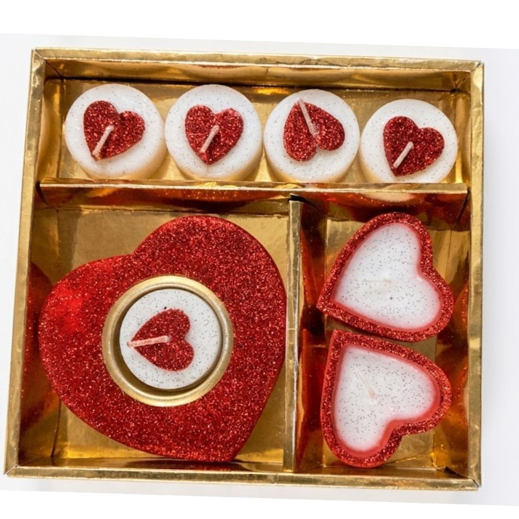 Set Cadeau Bougies Saint-valentin (colleur Aléatoire)