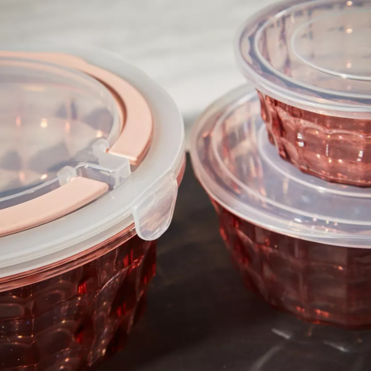 Ensemble De 3 Boîtes En Plastique Pour Fruits, Céréales Et Restes Alimentaires - Couleur Aléatoire