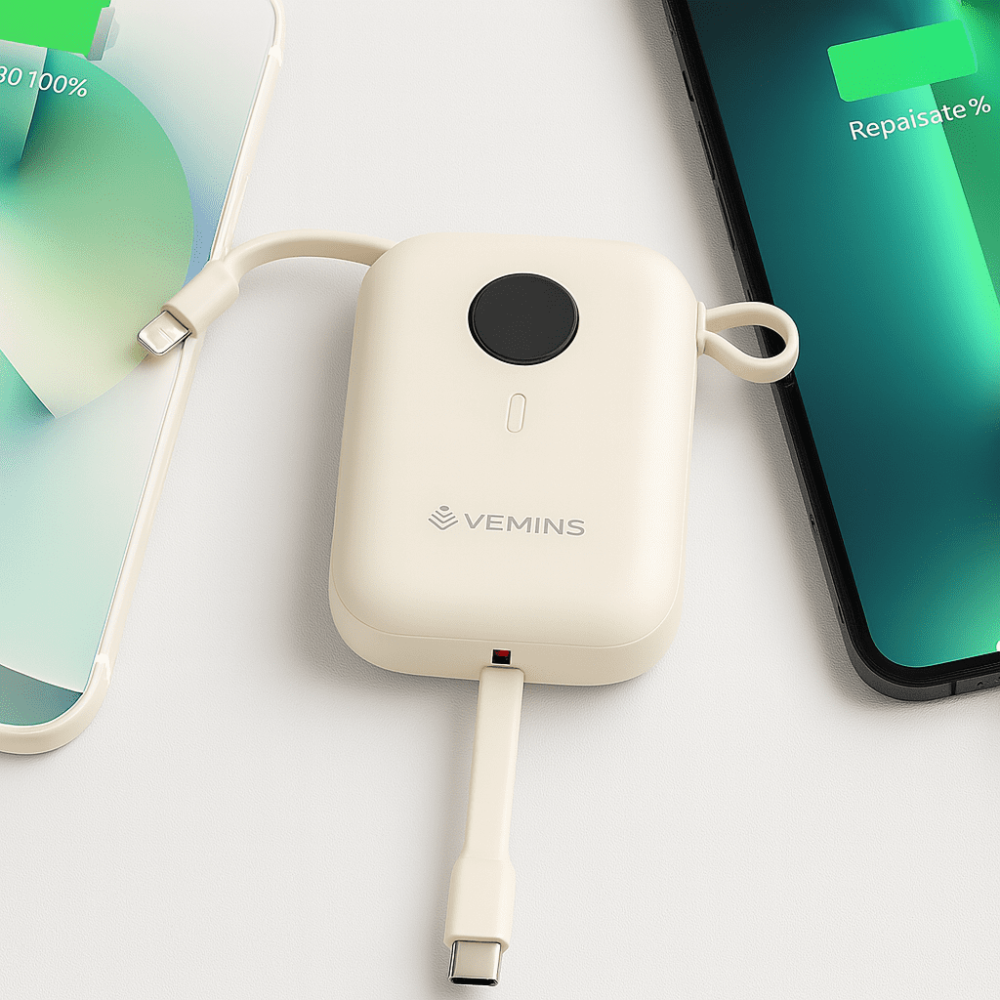 Power Bank Vemins Vpb-08 – 10000mah, Compact Efficace
