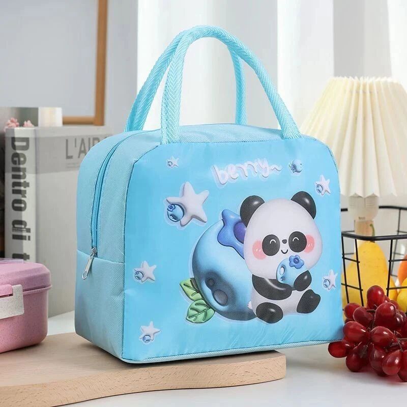 Lunch Bag Isotherme Sac À Déjeuner Thermique Pour Enfant - Imperméable Avec Poignées Renforcées thumbnail 2