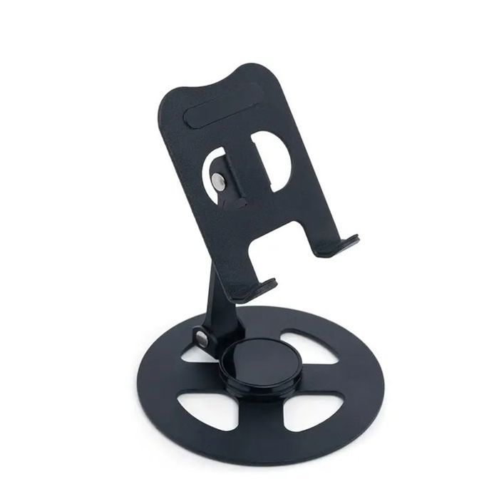 Support mobile metal pliable 360 degres base stable - couleure aleatoire