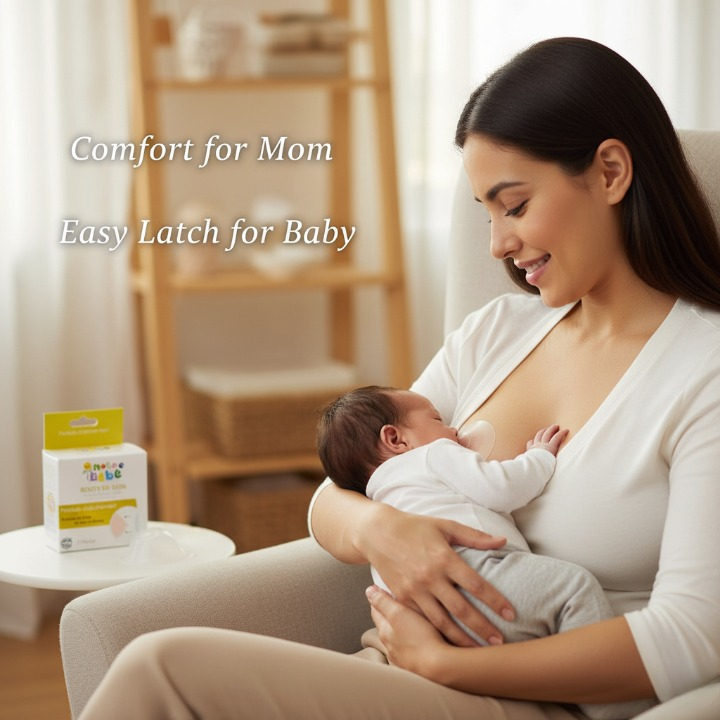 Protège-mamelons D’allaitement Pour Bébé, Accessoires De Protection Et Confort thumbnail 5