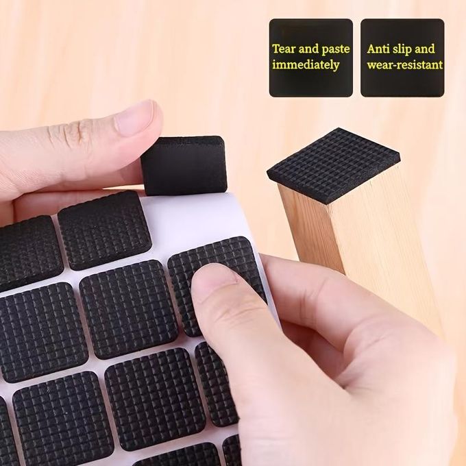18pcs Patins Antidérapants Et Anti-rayures Pour Pieds De Meubles, Tables Et Chaises, Protection Durable thumbnail 2