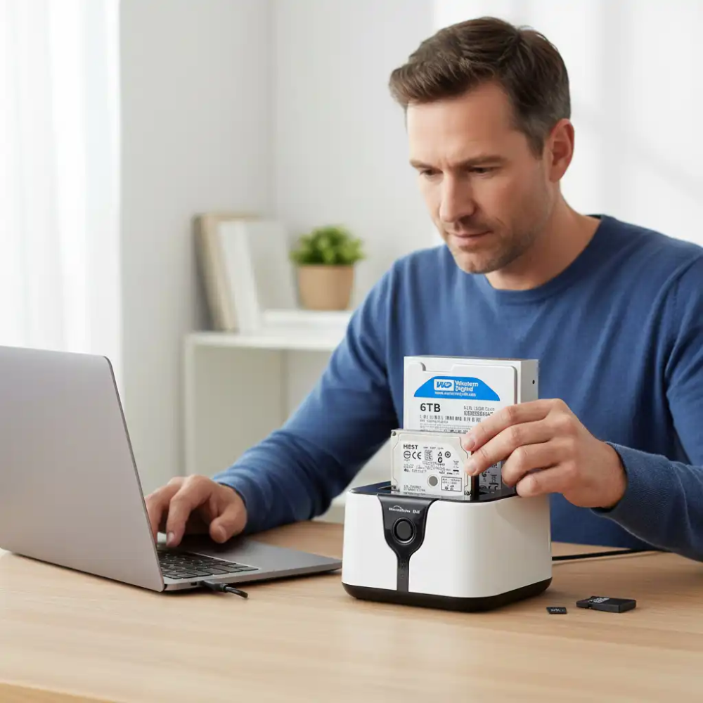 Hd05 – Docking Station Dual Bay Pour Hdd & Ssd thumbnail 3