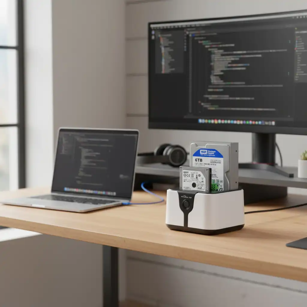 Hd05 – Docking Station Dual Bay Pour Hdd & Ssd thumbnail 4