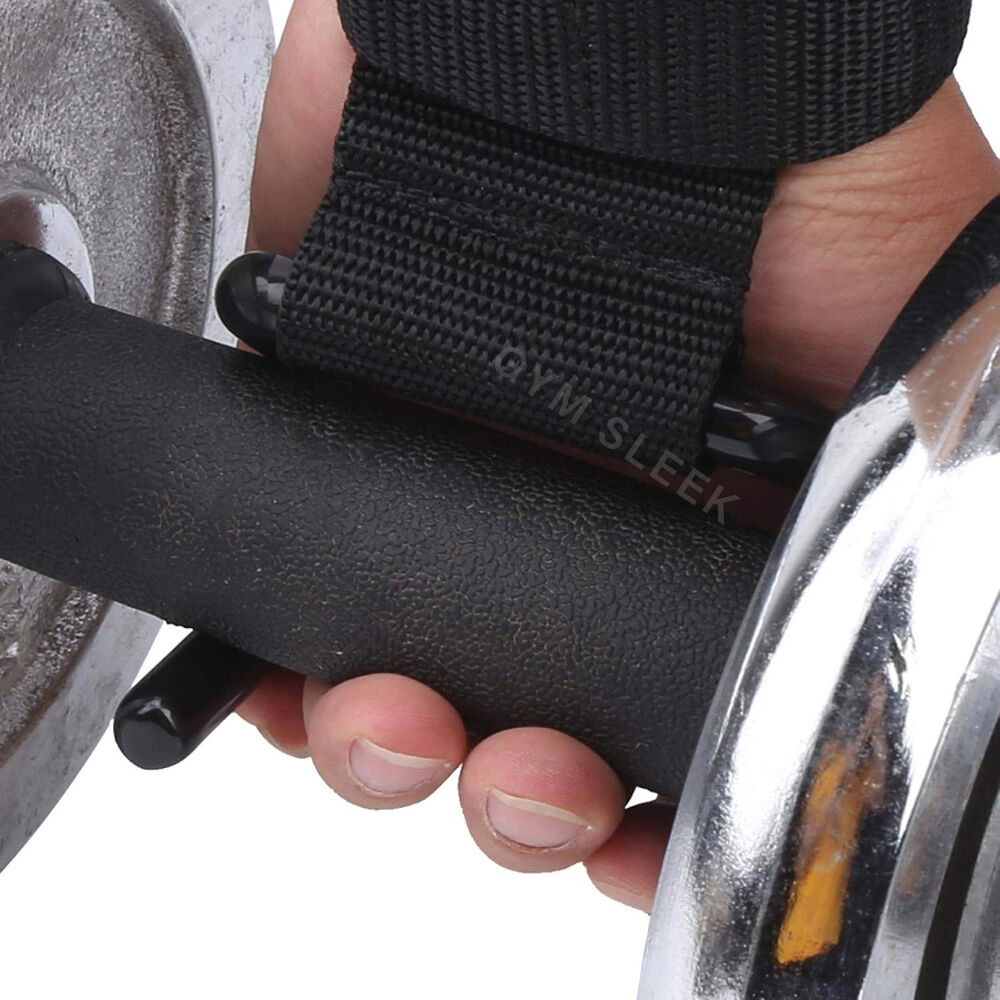 Gym Straps Bandes De Poignets Crochet Métallique Solide