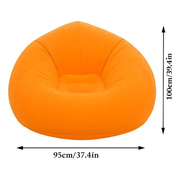 Canape Gonflable Pliable, Décontracte Et Confortable- Couleur Aléatoire thumbnail 3