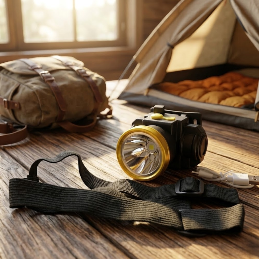 Lampe Frontale Led Rechargeable - Longue Autonomie - Couleur Et Design Aléatoire thumbnail 7