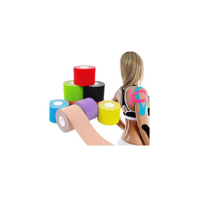 10 Bande Kinésiologique Confort Sport, Soutien Musculaire Pro, Couleur Aléatoire