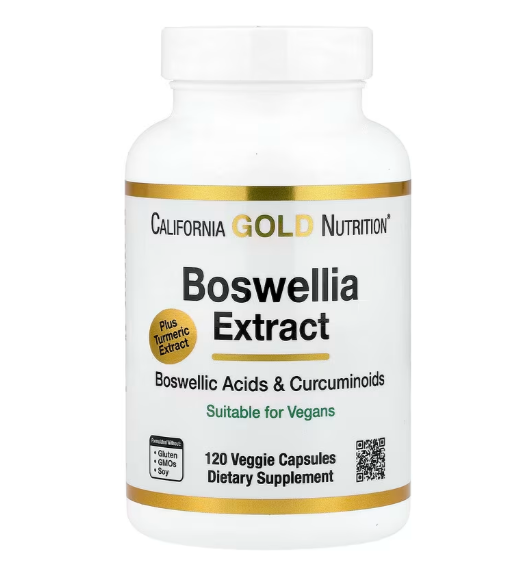 Boswellia Extract, 500 Mg, Turmeric Curcumin Complex, 120 Veggie Capsules