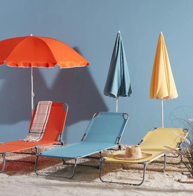 Parasol De Plage Portable Avec Protection Uv 180x180cm ( Colleur Aléatoire ) thumbnail 3