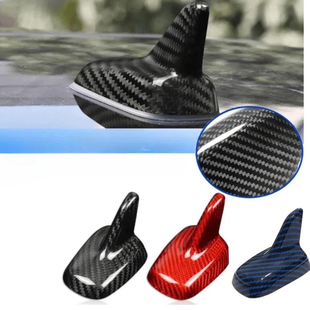 Couverture D'antenne De Toit En Fibre De Carbone Pour Voiture,noir thumbnail 1