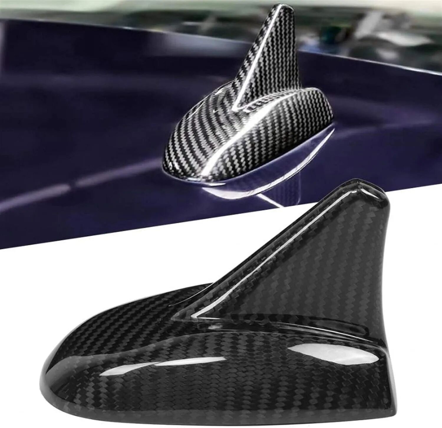 Couverture D'antenne De Toit En Fibre De Carbone Pour Voiture,noir thumbnail 5