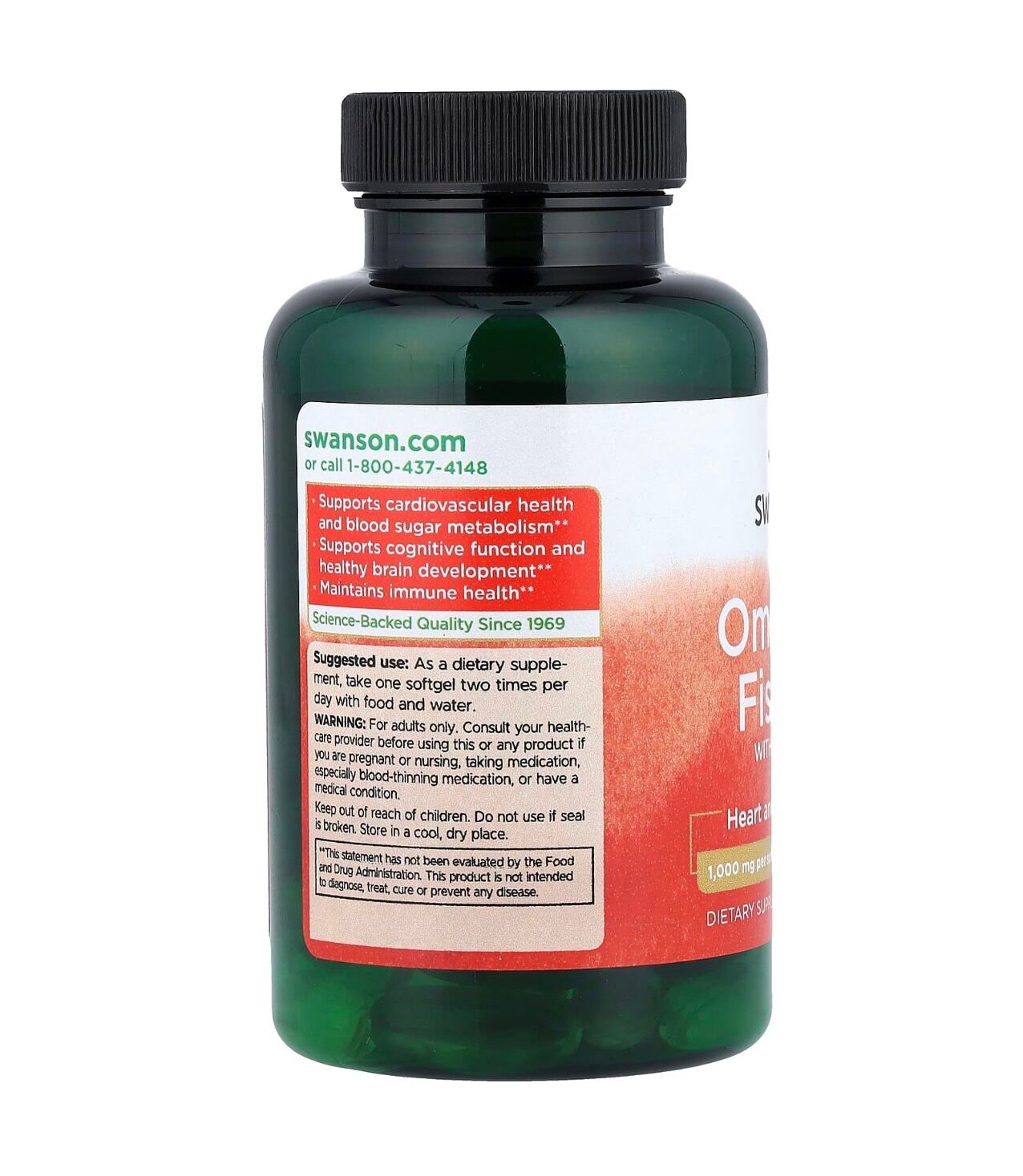 Oméga 3, + Vitamine D, Citron, 60 Capsules