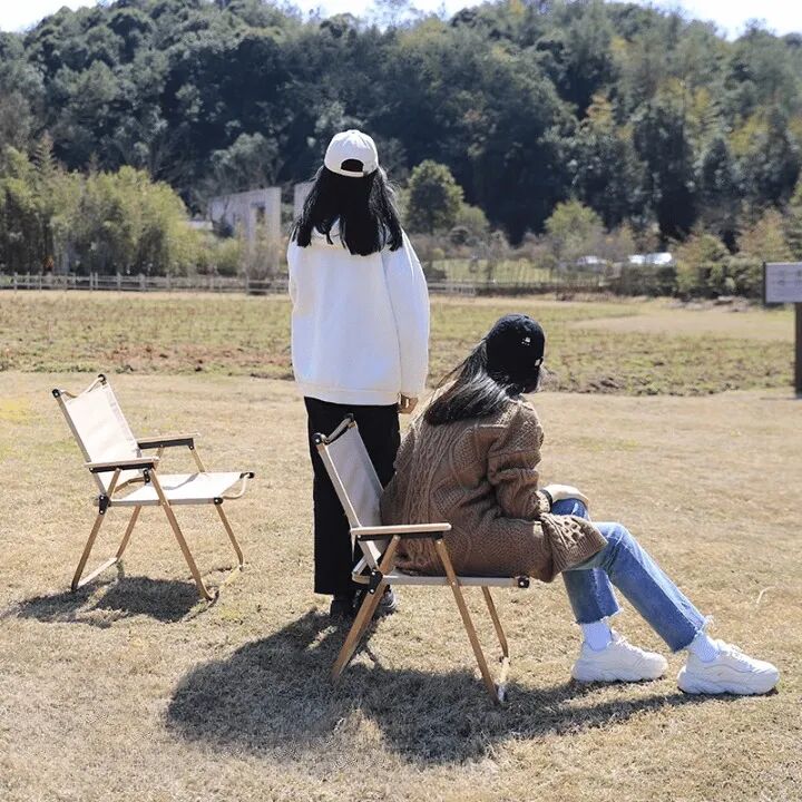 Chaise Pliante Portable Pour La Pêche, La Plage Et Le Camping. Noir thumbnail 4