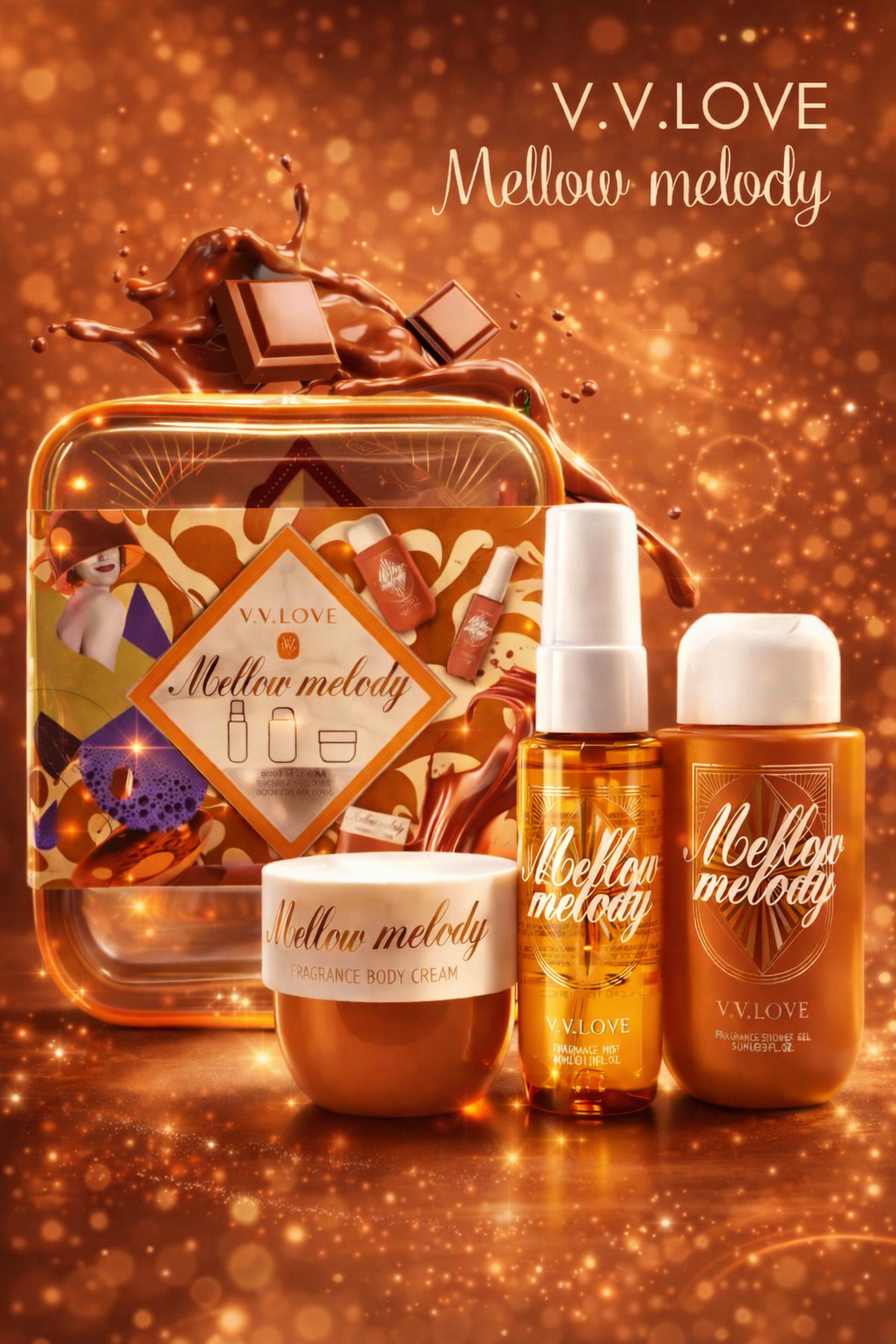 Coffret Soins Corporels Mellow Melody – 3 Pièces