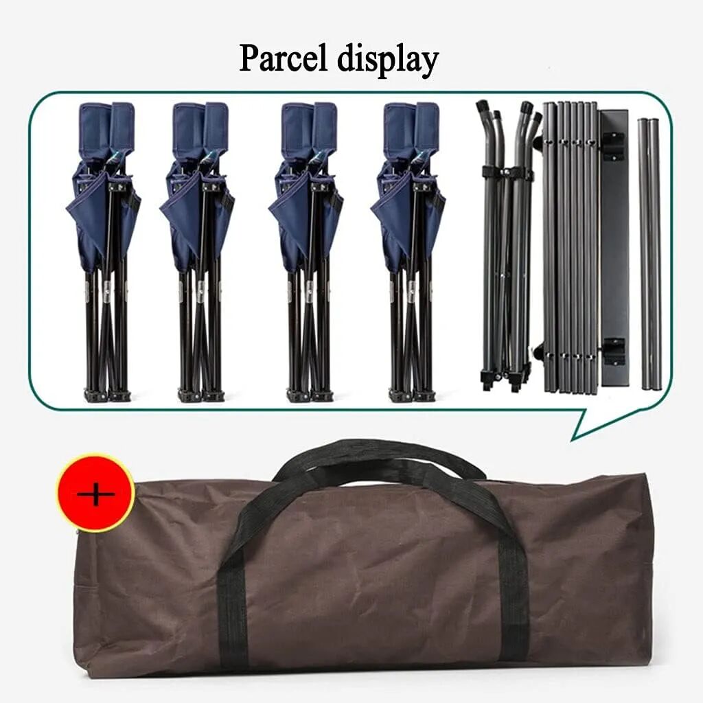 4 Chaises Pliantes De Camping +table Mobile thumbnail 5