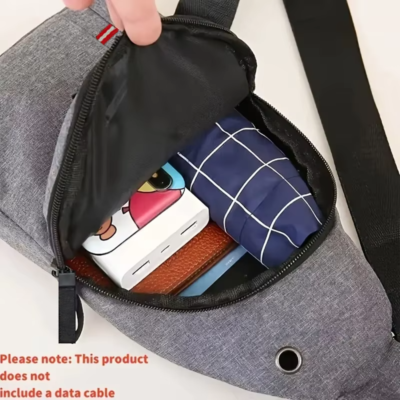 Sac Banane Pour Homme, Élégant, Pratique Et Tendance, Résistant À L'eau, Avec Bandoulière Réglable, Grande Capacité, Adapté Aux Activités De Plein Air. thumbnail 3