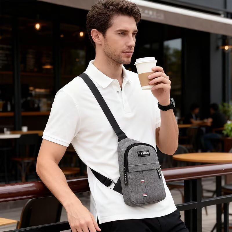 Sac Banane Pour Homme, Élégant, Pratique Et Tendance, Résistant À L'eau, Avec Bandoulière Réglable, Grande Capacité, Adapté Aux Activités De Plein Air. thumbnail 6