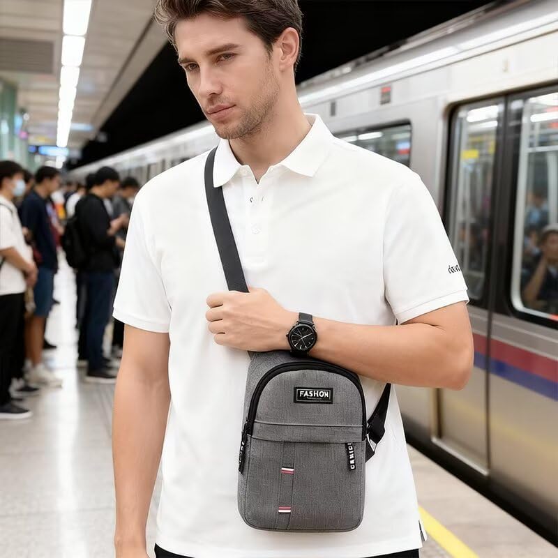 Sac Banane Pour Homme, Élégant, Pratique Et Tendance, Résistant À L'eau, Avec Bandoulière Réglable, Grande Capacité, Adapté Aux Activités De Plein Air. thumbnail 8