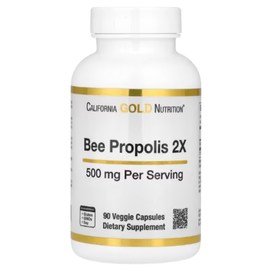 Bee Propolis 2x, Concentrated Extract, 500 Mg, 90 Veggie Caps